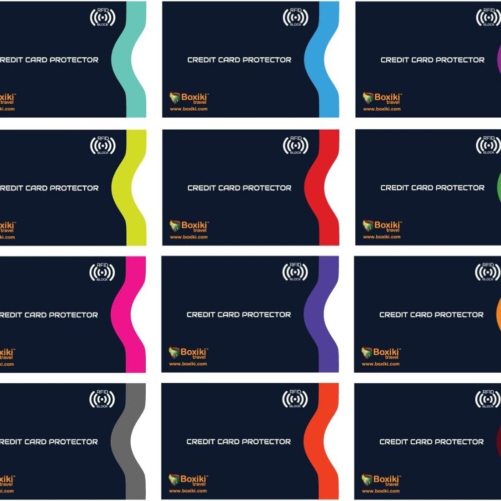RFID Blocking Sleeves, Set with Color Coding | Identity Theft Prevention RFID Bl